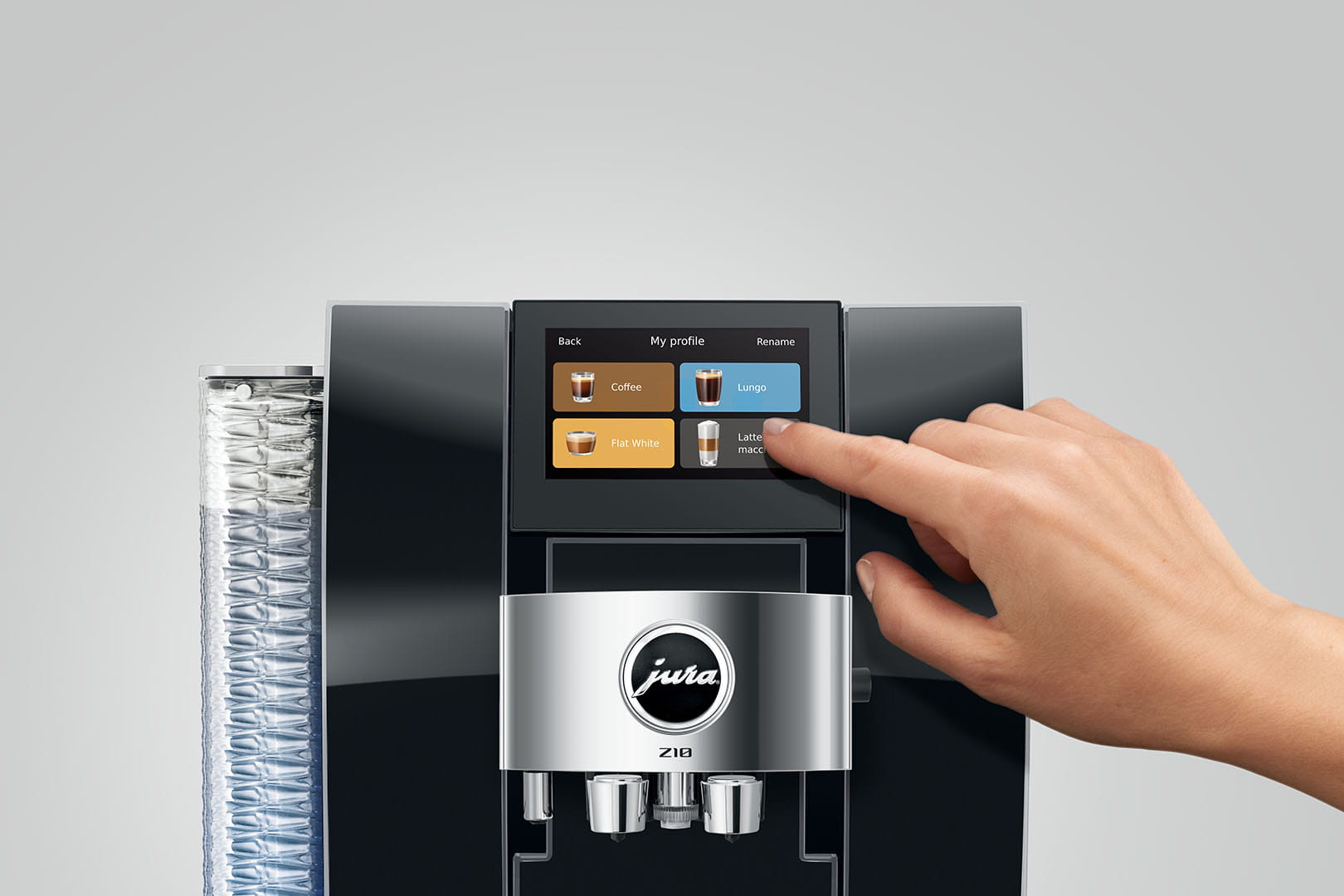 Widok na menu ekspresu Z10 EB Diamond Black